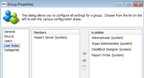 This image shows the Group Properties dialog box.